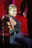 Carmen Electra performs in the Rai Heaven nightclub in Moscow
