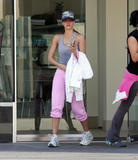 Jessica Alba leaving a gym in LA