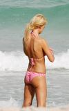 Tara Reid shows her body in small bikini at the beach in Miami