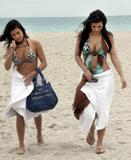 Kim and Kourtney Kardashian - Bikini Candids in Miami Beach