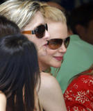 Nicole Kidman lunches with friends at Woolloomooloo Wharf, Sydney